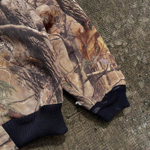 कस्टम पुरुषों के 100% कपास ज़िप-अप हुडी डिजिटल डीटग मुद्रित छलावरण पैटर्न सुपर शिकार कैमोफ्लैज बुनाई जिपर - Product Image 3