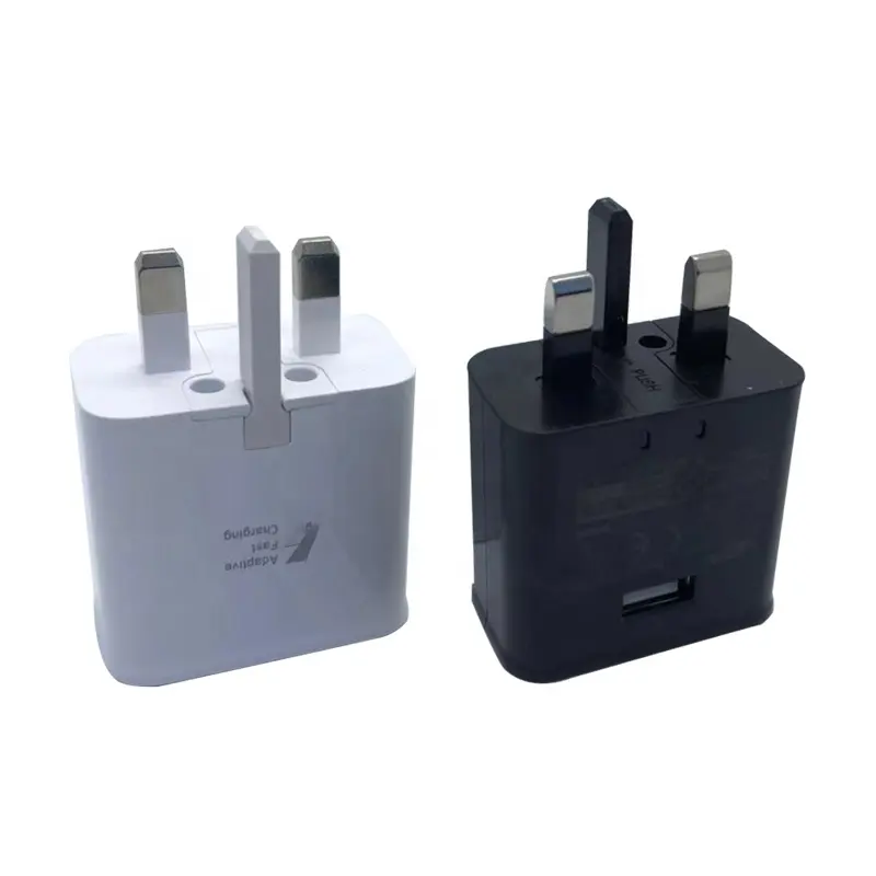 Mobile Phone Usb Wall Charger QC3.0 Power Adapter Uk 3 Pin Travel Adapter For Samsung S6 S8 S9 S10