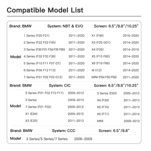 BMW NBTシステム対応ワイヤレスCarPlay Android Autoアダプターボックスモジュールデコーダー：1/3/4/5/6/7シリーズ X1/X3/X5/X6/X7 (2011-2017年モデル) - Product Image 3