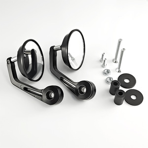 Espejo Retrovisor Universal para Motocicleta Qiangye, Espejo Redondo Negro para Manillar, Protección de Seguridad para Vehículos Eléctricos - Product Image 3