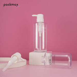 Factory large capacity 300-500ml thick PET round bottom shampoo <b>pump</b> <b>bottle</b>, cosmetic packaging lotion <b>bottle</b> - Product Image 2