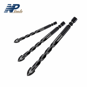 Naipu Hex Shank chéo tungsten carbide tip <span class=keywords><strong>Glass</strong></span> khoan bit xoắn ốc sáo hợp kim khoan bit cho thủy tinh gốm sứ gạch - Product Image 3