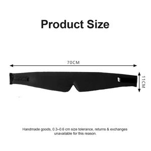 Masque pour les yeux en soie de mûrier 100% sur mesure avec velcro réglable, 16 mommes, doux, occultant et respirant pour dormir - Product Image 6