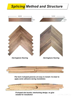 Parquet en bois imperméable en gros d'usine, dalles de sol en vinyle de luxe aspect bois pour salon et chambre à coucher