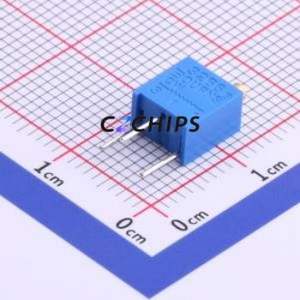 ตัวต้านทาน/โพเทนชิโอมิเตอร์แบบปรับได้สำหรับ3266W-1-502LF ผ่านชิ้นส่วนรู (THT)-3P, ตัวต้านทาน6.4x4.3มม. 5Kohm 10% 250 100PPM/℃ - Product Image 1