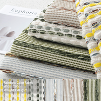 Vente en gros de tissus pour rideaux de luxe modernes 100% polyester tissu jacquard épaissi pour textile à la maison