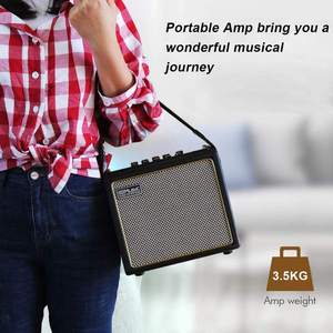 แอมป์กีตาร์โปร่งแบบพกพา Coolmusic 30 วัตต์ ใช้พลังงานจากแบตเตอรี่ - Product Image 5