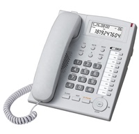 Téléphone fixe PABX Panasonic le plus vendu avec écran LCD rétroéclairé bleu et haut-parleur bidirectionnel pour bureau
