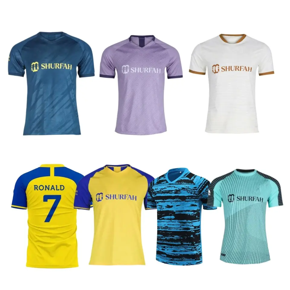 Penjualan Laris 23/24 Kostum Seragam Sepak Bola Pembuat Kaus Sepak Bola Anak-anak Dewasa Jersey Sepak Bola
