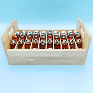 เครื่องดนตรีออร์ฟแบบขายส่ง ชุดระฆังมือ 5 ชิ้น พร้อมกล่องเก็บ ของเล่นเขย่ามือสำหรับเด็ก - Product Image 5