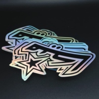 Étiquettes autocollantes holographiques anime 3D imprimées personnalisées Nouveaux modèles avec logo laser pour emballage
