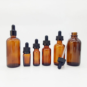 Botella de Vidrio Transparente Azul Esmerilado de 1oz 30ml 50ml con Tapa con Gotero para Aceite, Envase para Cosméticos, Cuidado de la Piel y Aceites Esenciales - Product Image 5