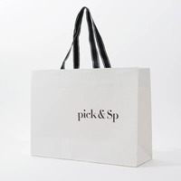Usine directe en gros logo personnalisé de luxe haut de gamme double face impression sacs en papier d'emballage pour vêtements