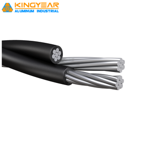 Câble de service aérien triplex en aluminium simple XLPE PVC PE Isolation aérienne avec câbles d'alimentation Echinus Gammarus Leda - Product Image 5