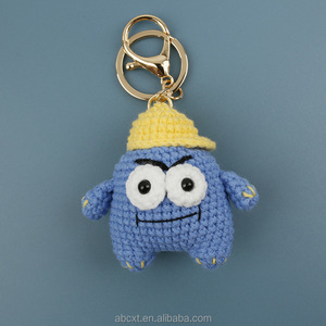 Lindo Llavero de Monstruo <span class=keywords><strong>Amigurumi</strong></span> de <span class=keywords><strong>Ojos</strong></span> Grandes, Tejido a Mano, de Ganchillo, Hecho a Mano - Product Image 5