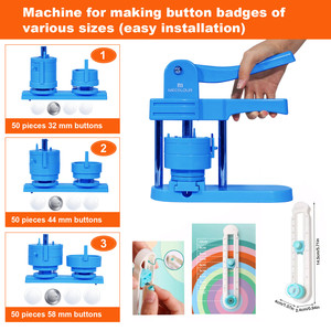 32mm 44mm 58mm nút pin huy hiệu máy làm cho Phù hiệu sản xuất - Product Image 6