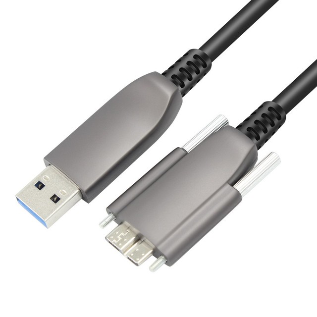 10m Usb3.0 Am-micro B Cable Gen2 Aoc Fiber Optic Data Cable 10Gbps 5V0.9A