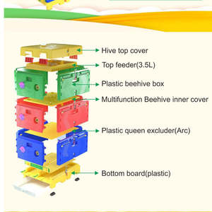 Nouvelle ruche en plastique à 2 niveaux, 10 cadres, en polystyrène, garantie 6 mois, 13 kg - Product Image 3