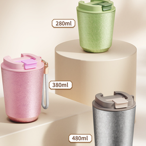 Vaso Térmico de Titanio de 480 ml (16 oz) con Aislamiento al Vacío, con Cuerda, Taza Portátil para Café - Product Image 2