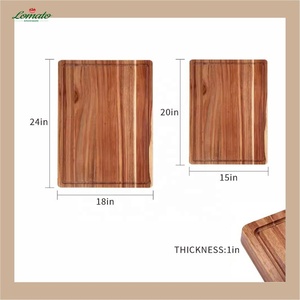 Thân Thiện Với Môi 24X18 Inch Nhà Bếp Hình Chữ Nhật Thêm Dày Lớn Keo Gỗ Cắt Khối Cắt Bảng Nước Trái Cây Cho Thịt Trái Cây - Product Image 3