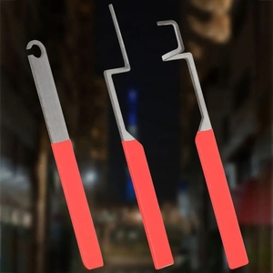 Chuyên nghiệp thép không gỉ cửa mở phím nhỏ gọn khuôn cửa sổ mở Khóa Công Cụ chống trượ<span class=keywords><strong>t</strong></span> thuận tiện khóa chọn thiế<span class=keywords><strong>t</strong></span> lập - Product Image 3