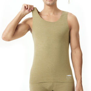 YIYI, ropa interior cálida sin mangas con cuello redondo de alta calidad para invierno, medias suaves y elásticas para hombre, ropa interior térmica para hombre, Base - Product Image 4