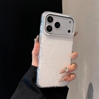 Coque de téléphone en époxy diamant pour iPhone 17 Pro, étui de téléphone portable scintillant de luxe pour femme et fille, compatible avec iPhone 17, 16, 15, 14 Pro