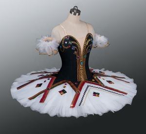 Costume da balletto arlichinade personalizza adulti classico professionista arlecchino ballerine milioni di clown <span class=keywords><strong>Tutu</strong></span> di un pezzo - Product Image 2