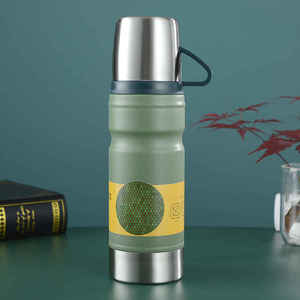 304 Stainless Steel Leak-Proof Eco-Friendly Large Capacity <b>Thermos</b> Gift Box Portable Water Bottle for Men Business Opening Gift - Product Image 4