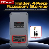 Démarreur d'urgence multifonction 4-en-1 avec gonfleur et lumière stroboscopique LED, batterie externe pour téléphone 12V pour voiture et moto