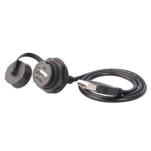 <span class=keywords><strong>Prise</strong></span> de panneau filetée étanche IP67 M25 USB 2.0 avec câble d'extension - Product Image 4