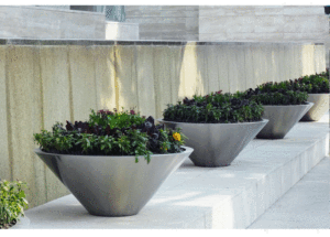 New style outdoor wrought iron flower box combination rectangular metal fence flower pot