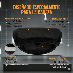 Diadema Protectora de Cabeza para Flag Football, Espuma EVA, Cinta para la Cabeza Anti-Impactos, Ligera, Transpirable, para Entrenamiento de Rugby - Product Image 2