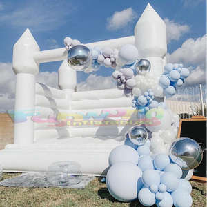 Fête adulte divertissement papillon ballons roses pull gonflable rebond maison mariage château gonflable - Product Image 2