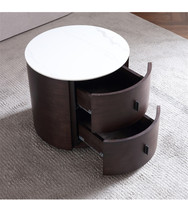Table de chevet ronde design moderne petite armoire de chevet italienne coffre nordique chambre meubles de Table de nuit