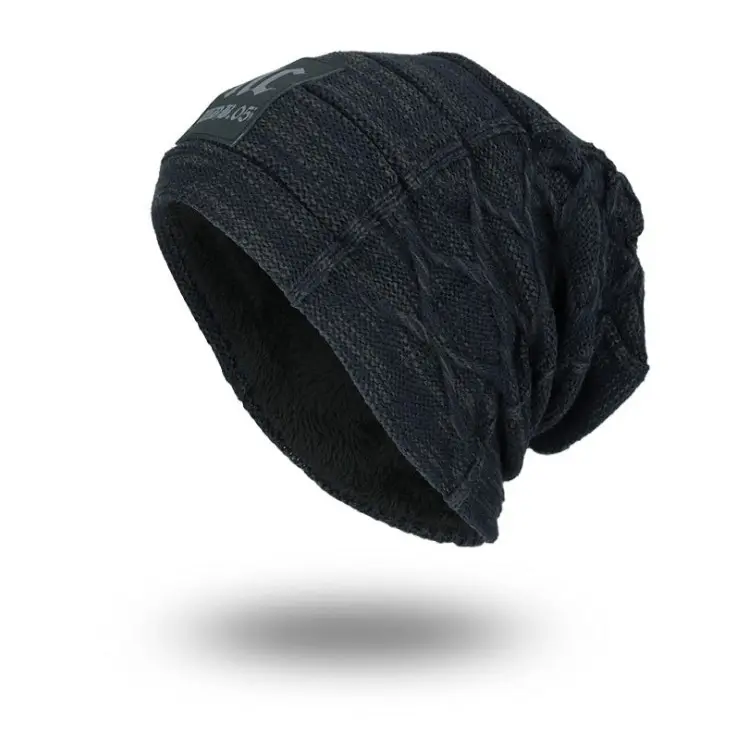 Commercio all'ingrosso lavorato a maglia Beanie cappello modello donne 100% acrilico a buon mercato inverno Beanie cappelli con fodera in pelliccia