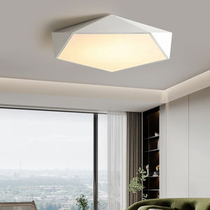 מנורת תקרה <span class=keywords><strong>LED</strong></span> מודרנית אירופאית סִגְנוֹן ברזל דקה במיוחד לסלון חדר שינה ביתי עם עיצוב גיאומטרי יצירתי - Product Image 5