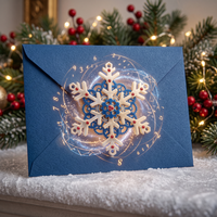 YIWEI Carte de table de réception en papier style impression 3D, thème mariage et Noël, pour distributeurs de papeterie événementielle