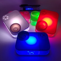 Nouvel ensemble de chicha portable en forme de livre, boîte noire en plastique dépoli, style arabe, avec éclairage RGB à télécommande, style chinois-américain complet