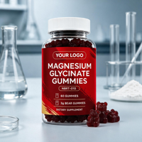 Gummies de Magnésium Glycinate Complexe de Vitamines Minérales Chélatées à Croquer pour Adultes – Soutien au Sommeil et à la Détente