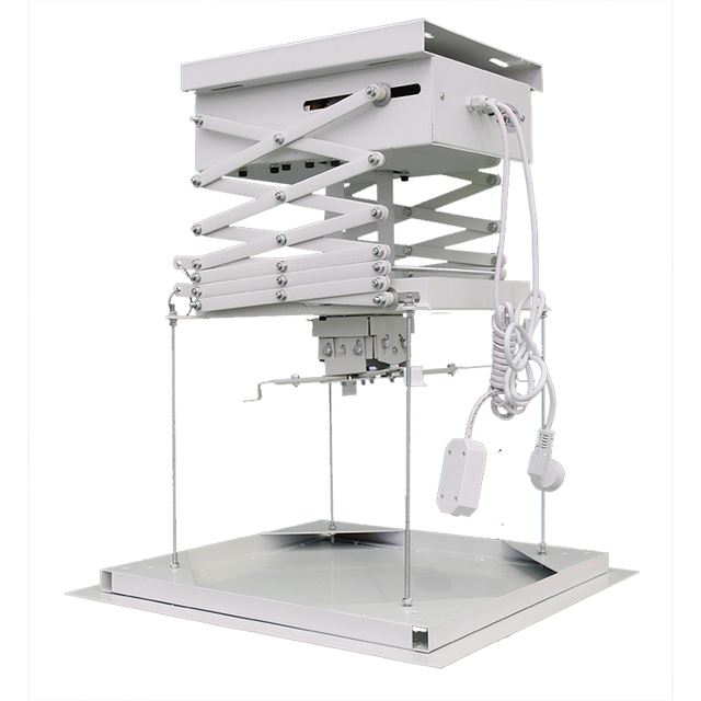 Center Control Hidden Ceiling Projector Lift Motorized Drop Down Electric Projector Lift Ceiling Mounts With Bracket