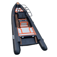 Patrol RHIB 860 29ft Coussin de luxe ORCA Hypalon Coque en aluminium RIB Bateau gonflable