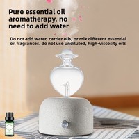Diffuseur d'huiles essentielles sans eau, atomiseur de parfum, lumière nocturne à sept couleurs, alimenté par USB, capacité de 20 ml, pour la maison, le salon de beauté