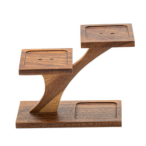 Solid wood multi-layer <b>shelf</b>, <b>desktop</b> teacup and teapot display rack, tea table accessory storage rack, home balcony succulent - Product Image 5