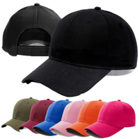 Casquette de baseball personnalisée à six panneaux, souple, avec protection solaire, logo brodé, casquette à visière vierge, vente en gros
