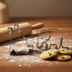 ชุดเครื่องตัดคุกกี้รูปหนูและช้าง 2 ชิ้น สำหรับทำคุกกี้ตกแต่ง - Product Image 3