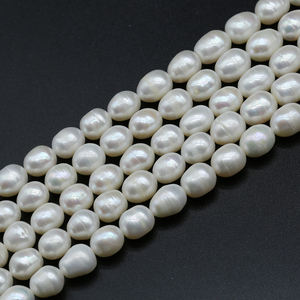 XULIN 1.5mm-12mm טבעי ורוד סגול לבן צבע רופף אורז צורת בורג חוט מים מתוקים פרל חרוז - Product Image 3