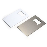 Ouvre-bouteille carré personnalisé en acier inoxydable grand format pour sublimation, vierge, pour presse à chaud, utilisation en fête, impression double face