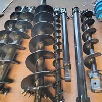 Broca de taladro Rock Auger de 300mm para accesorio de excavadora de suelo duro con componente de núcleo de motor
