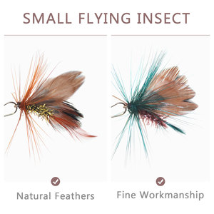 Baguettes à chat transparentes en PETG avec 8 accessoires faits main en forme d'insectes volants, plumes naturelles et clochettes colorées - Product Image 2